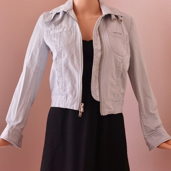 Marc JACOBS Blue Bomber zipper Cotton Jacket